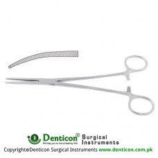 Bengolea Haemostatic Forceps Curved 1 x 2 Teeth Stainless Steel, 25.5 cm - 10" 